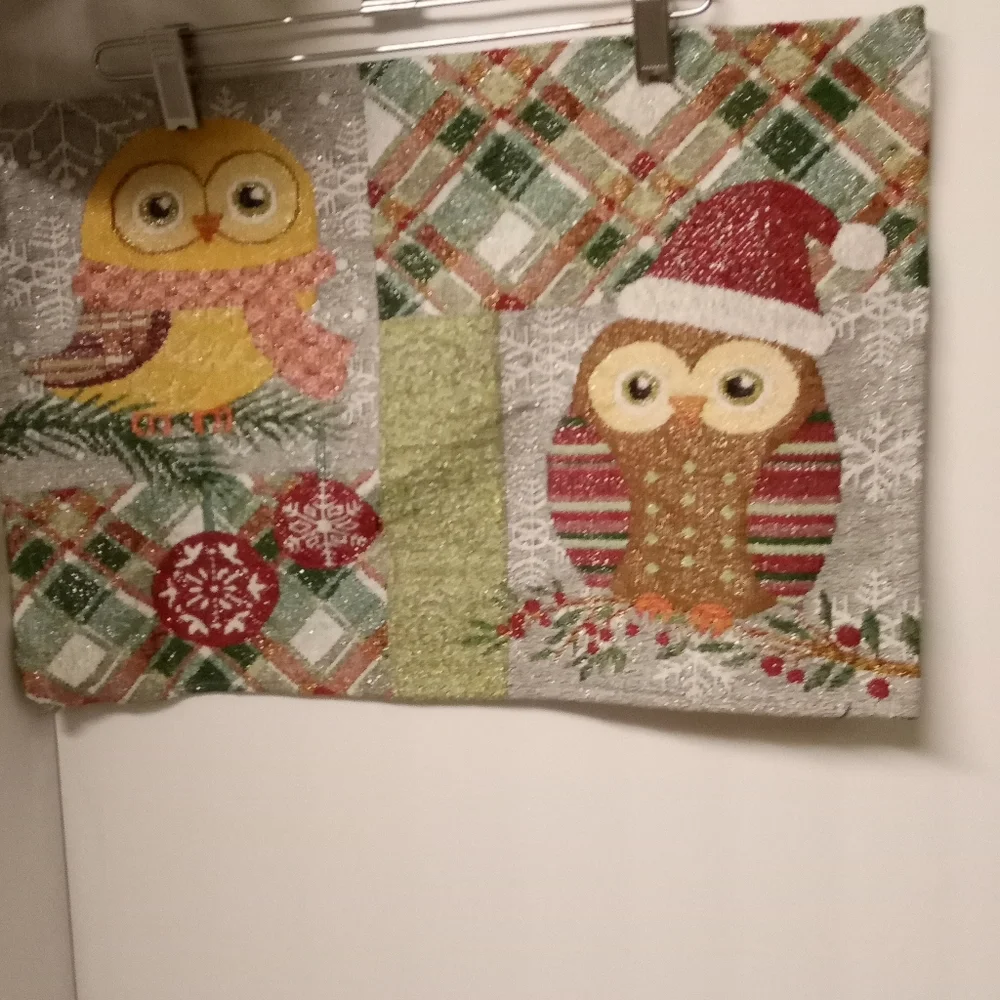 Owl Set 6 Woven Tapestry Placemats Vintage Collectible 18